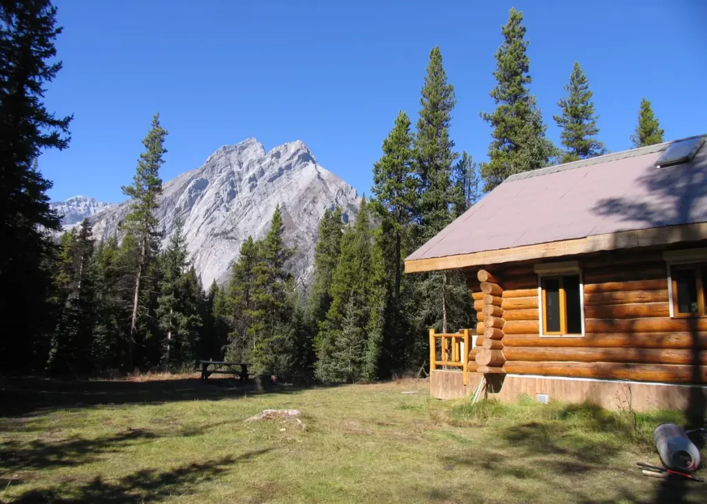 Elk Lakes Cabin Side View