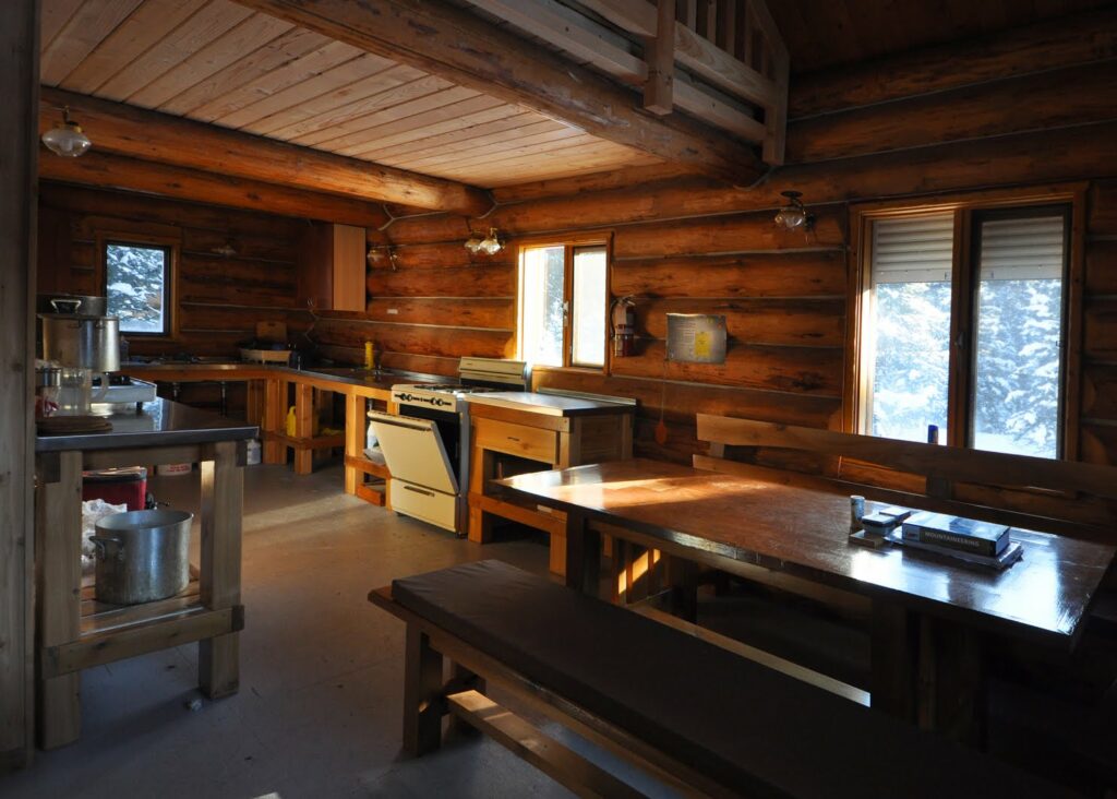 Elk Lakes Cabin Interior Table