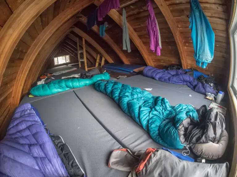 Sleeping area at Conrad Kain hut