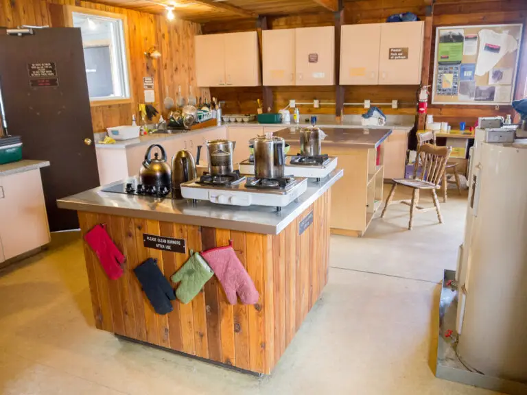 Conrad Kain hut kitchen