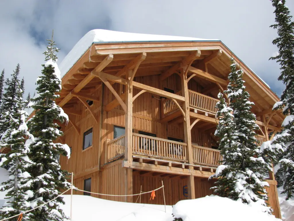 Kokanee Glacier Cabin Exterior Winter