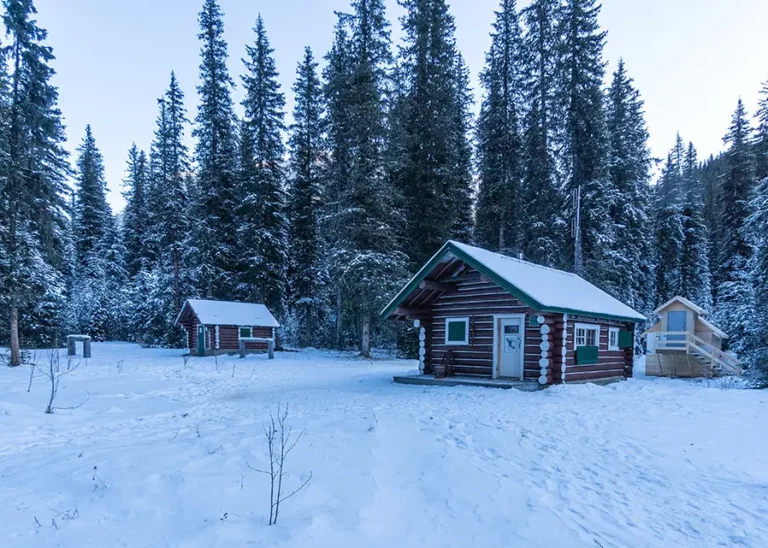 Jacque Lakes Cabin Exterior Winter