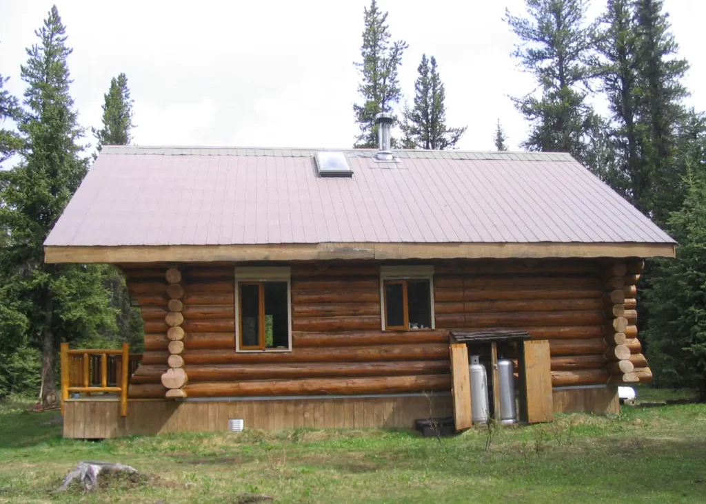 Elk Lakes Cabin Exterior Side View