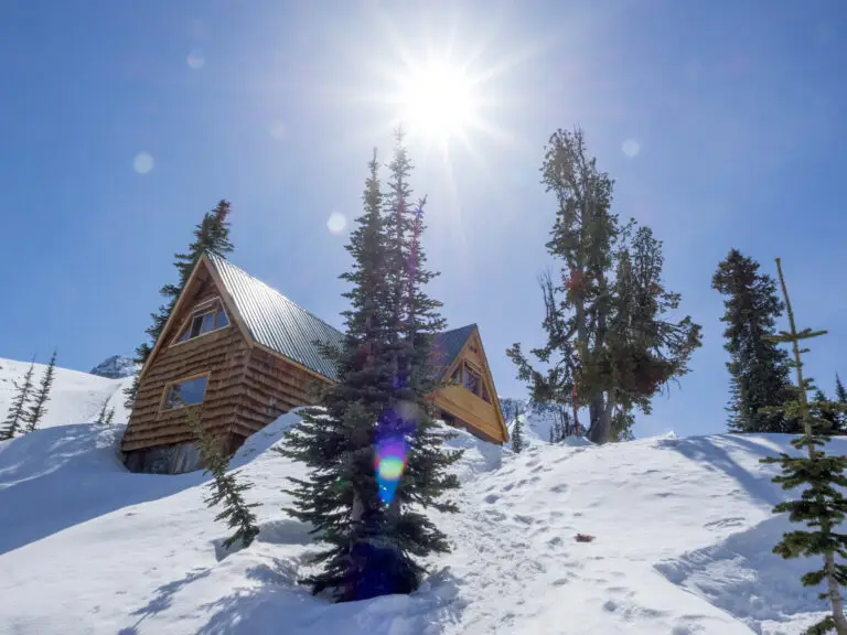 Fairy Meadows Hut Sunny Winter Day