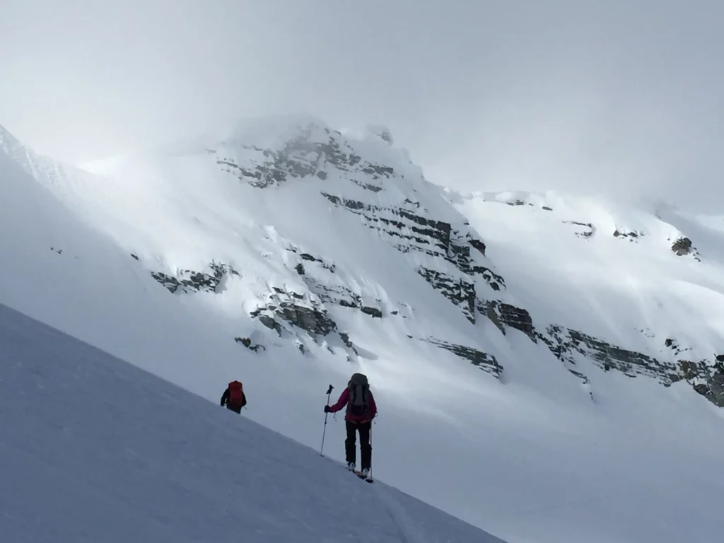 Backcountry skiiers rogers pass
