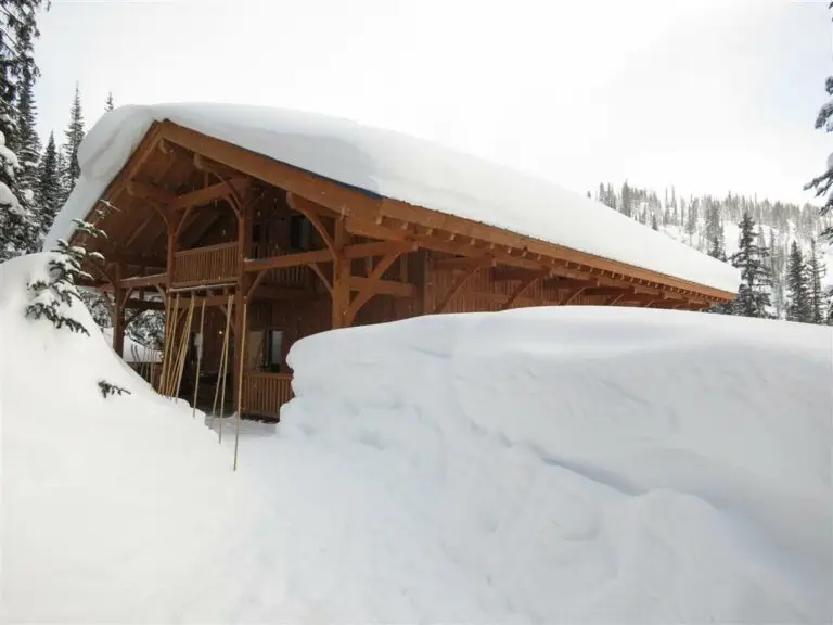 Kokanee Glacier Cabin Exterior Winter