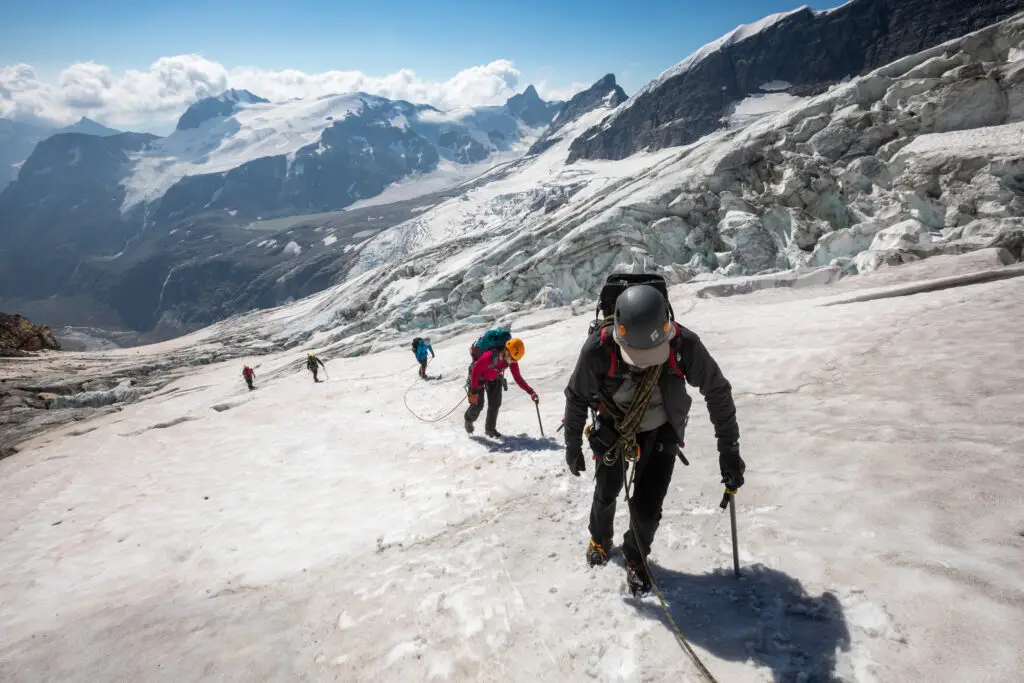 General Mountaineering Camp Hallam glacier travel