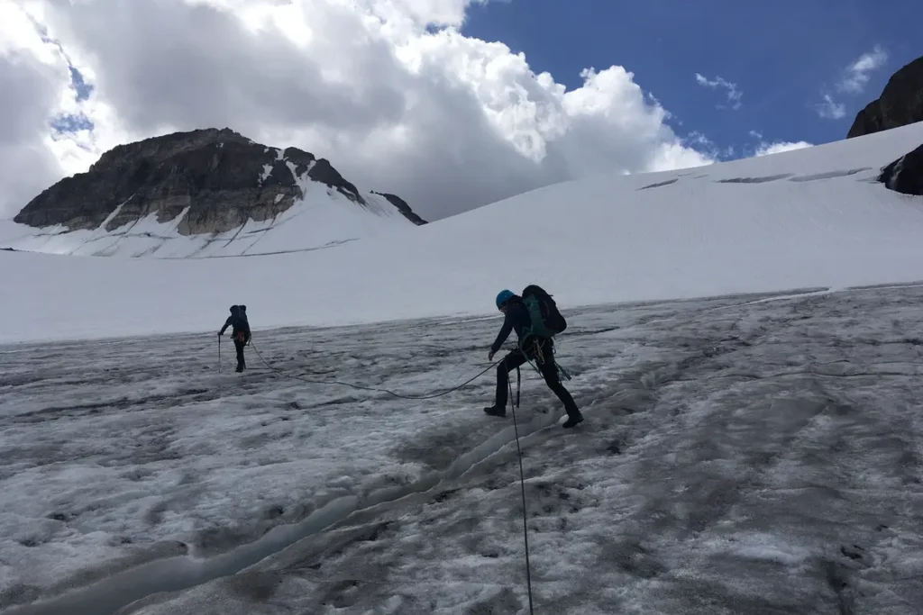 glacier crossing