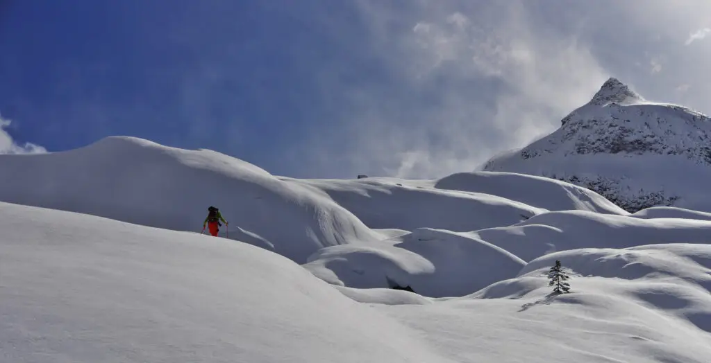 Ski touring in British Columbia
