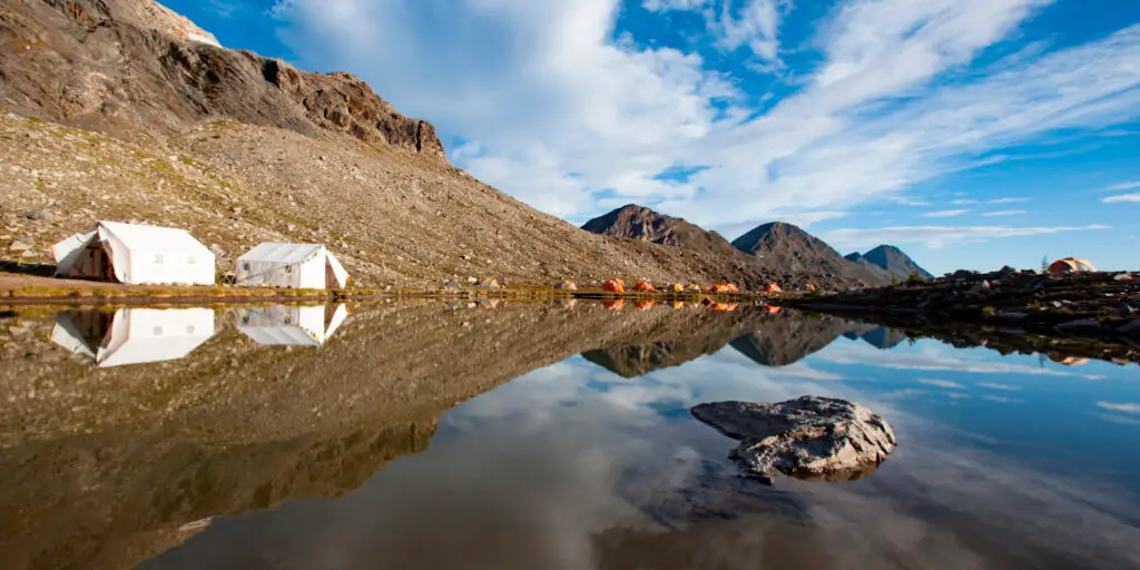 GMC camp by the lake